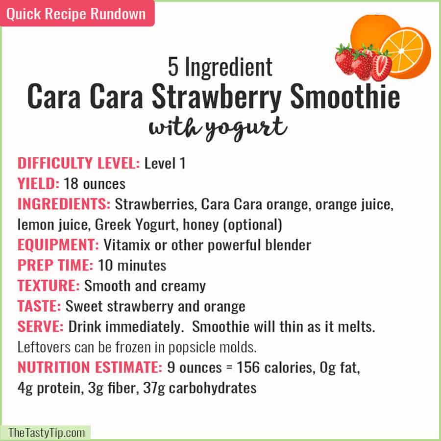 5 Simple Ingredients = Spectacular Strawberry Smoothie with Yogurt ...