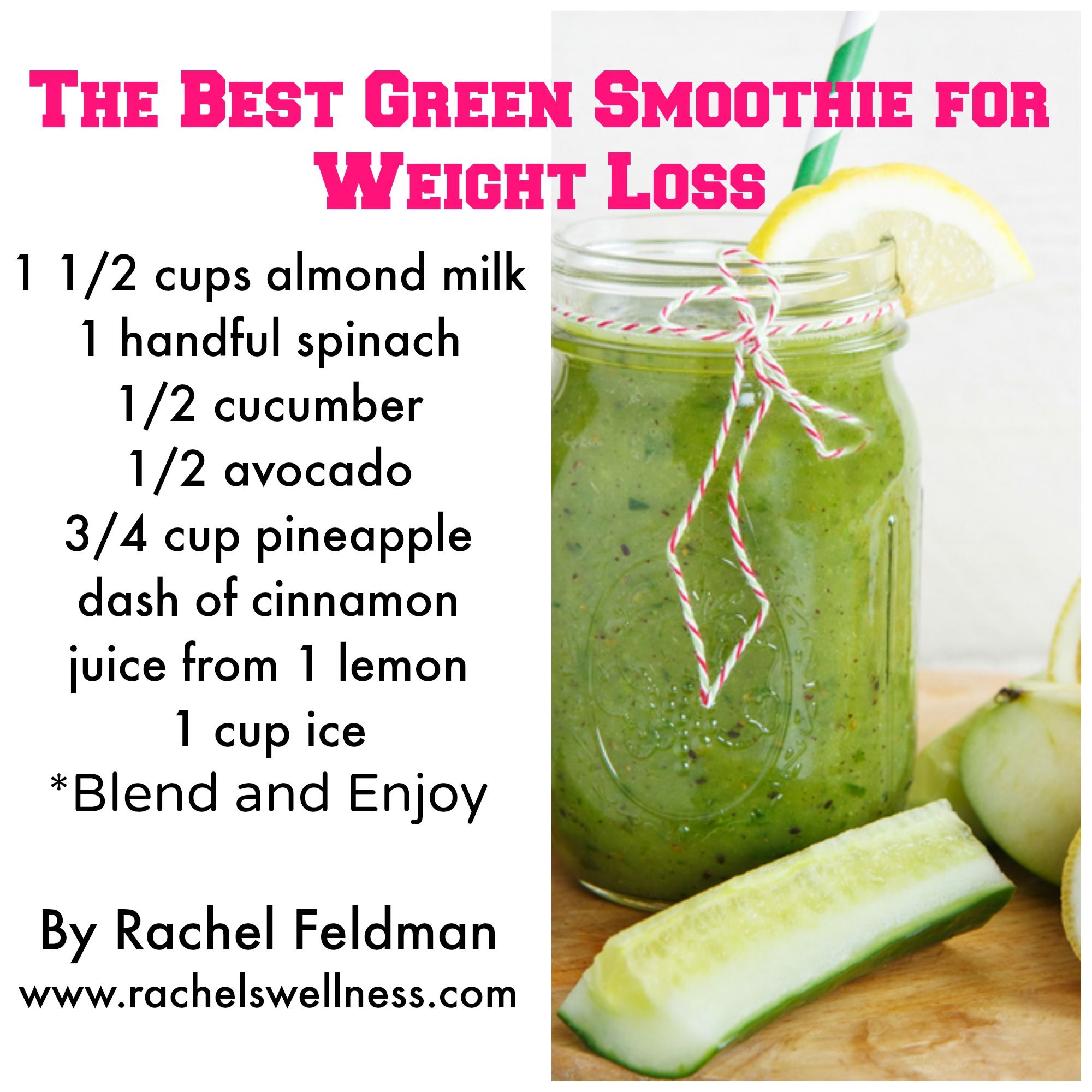 7 Healthy Green Smoothie Recipes For Weight Loss ...