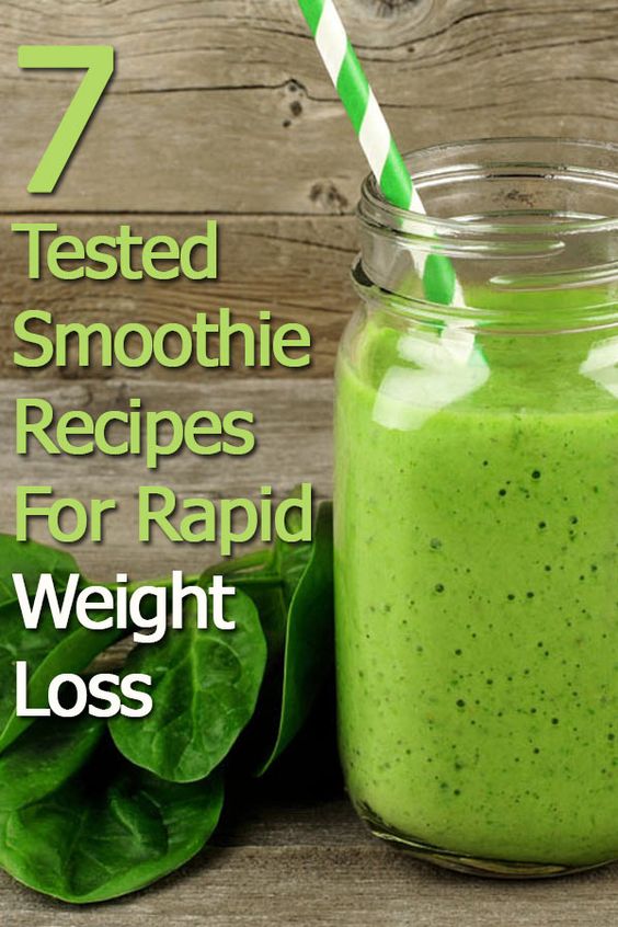 7 Smoothie Recipes For Rapid Weight Loss