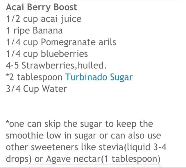 AÃ§ai Berry Boost from Tropical Smoothie. So good :)