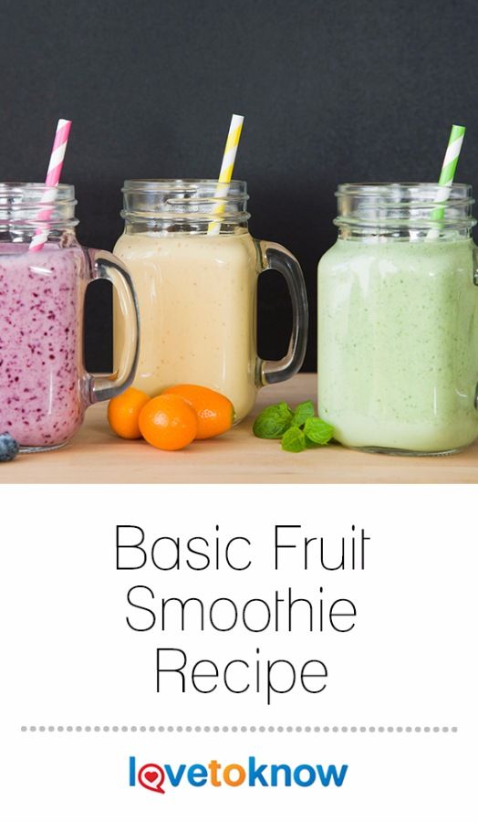 Basic Fruit Smoothie Recipe