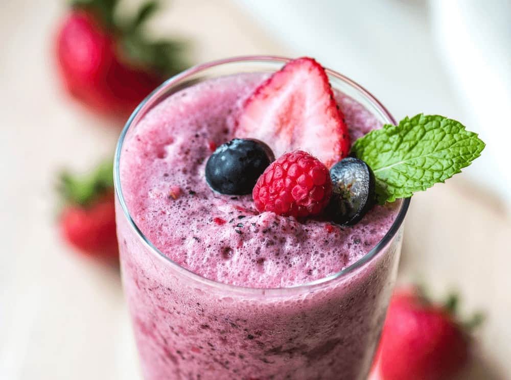 Berry Smoothie With Almond Milk