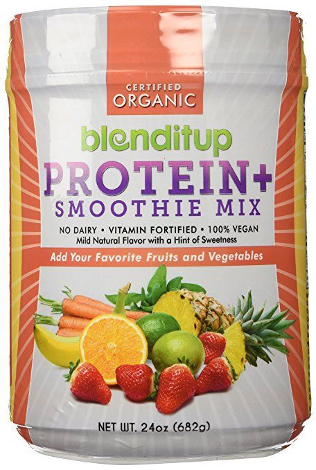 BlendItUp Organic Vegan Protein Powder Unflavored Smoothie ...