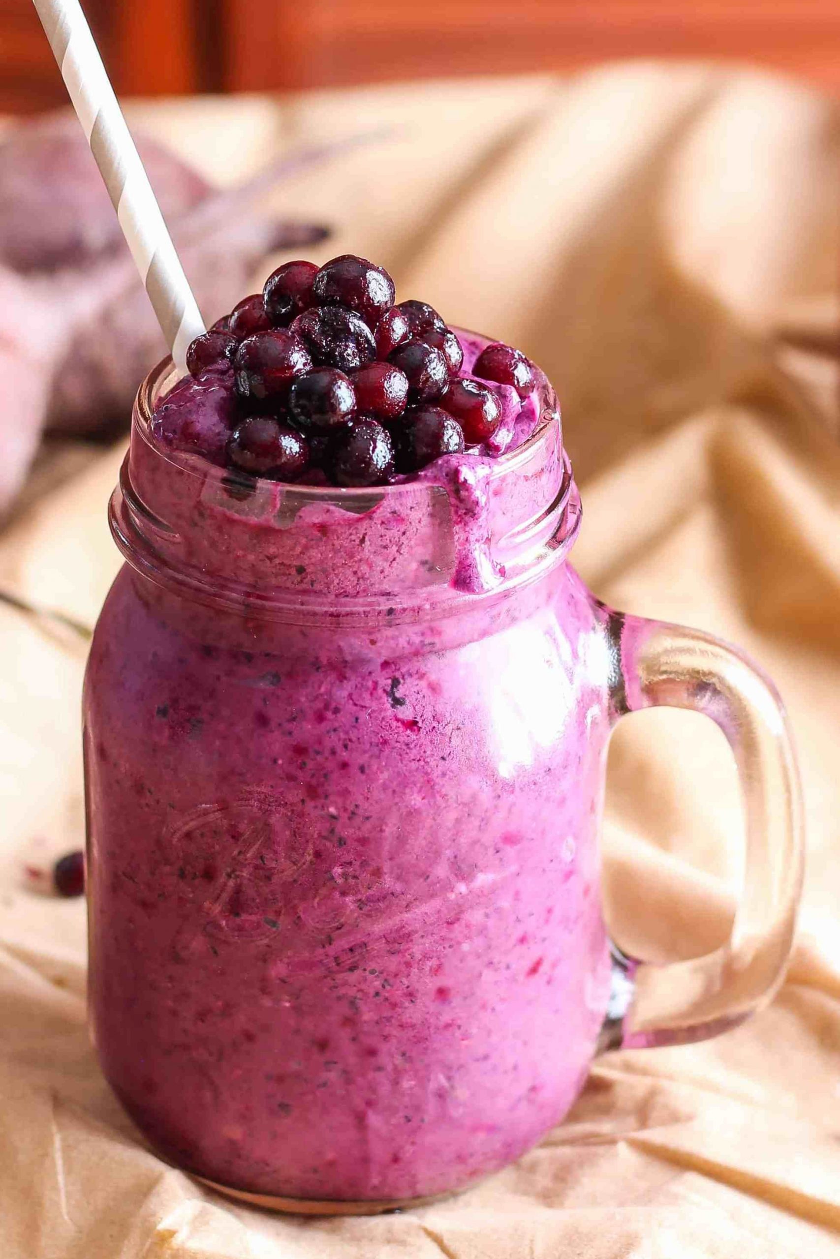 Blueberry Beet Smoothie made with wild blueberries! Vegan ...