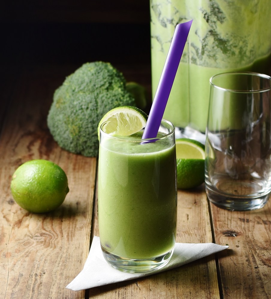 Broccoli Smoothie 2 Ways (Berry and Melon)