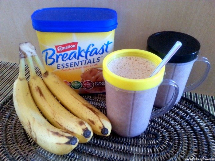 Chocolate Banana Smoothie with Carnation Breakfast ...