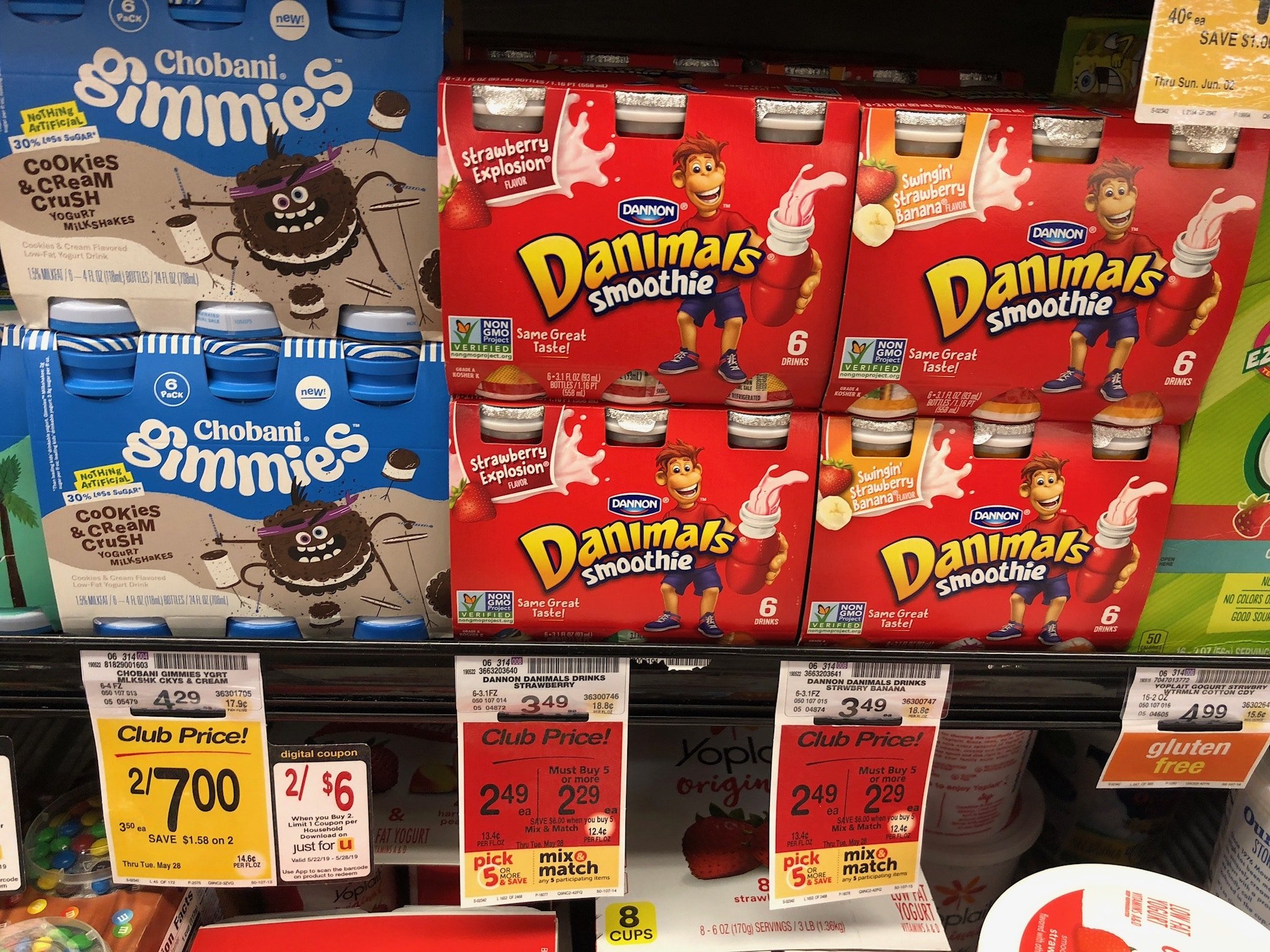 Danimals Smoothies Coupon = $1.29 for a 6 Pack