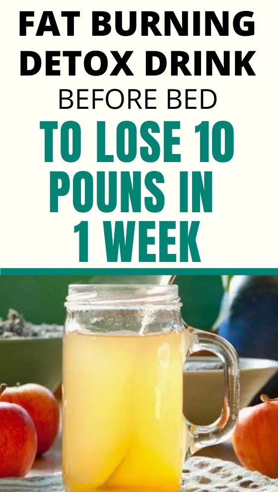 Detox and Fat Burning Drink Before Bed  To Lose 10 Pounds ...