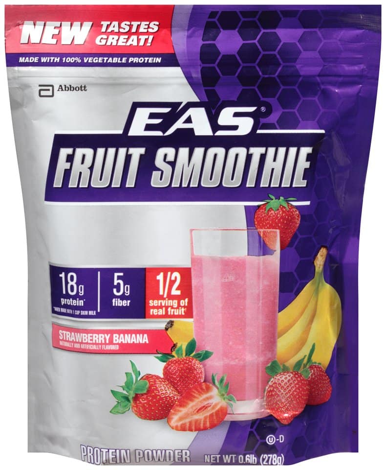 EAS Fruit Smoothie Protein Powder, Strawberry Banana
