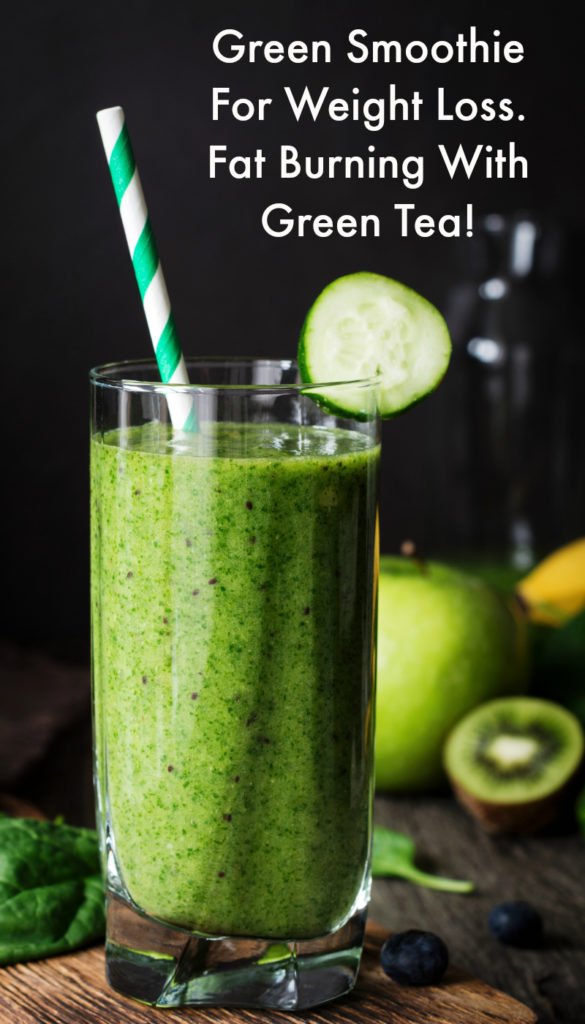 Fat Burning Green Tea and Vegetable Smoothie