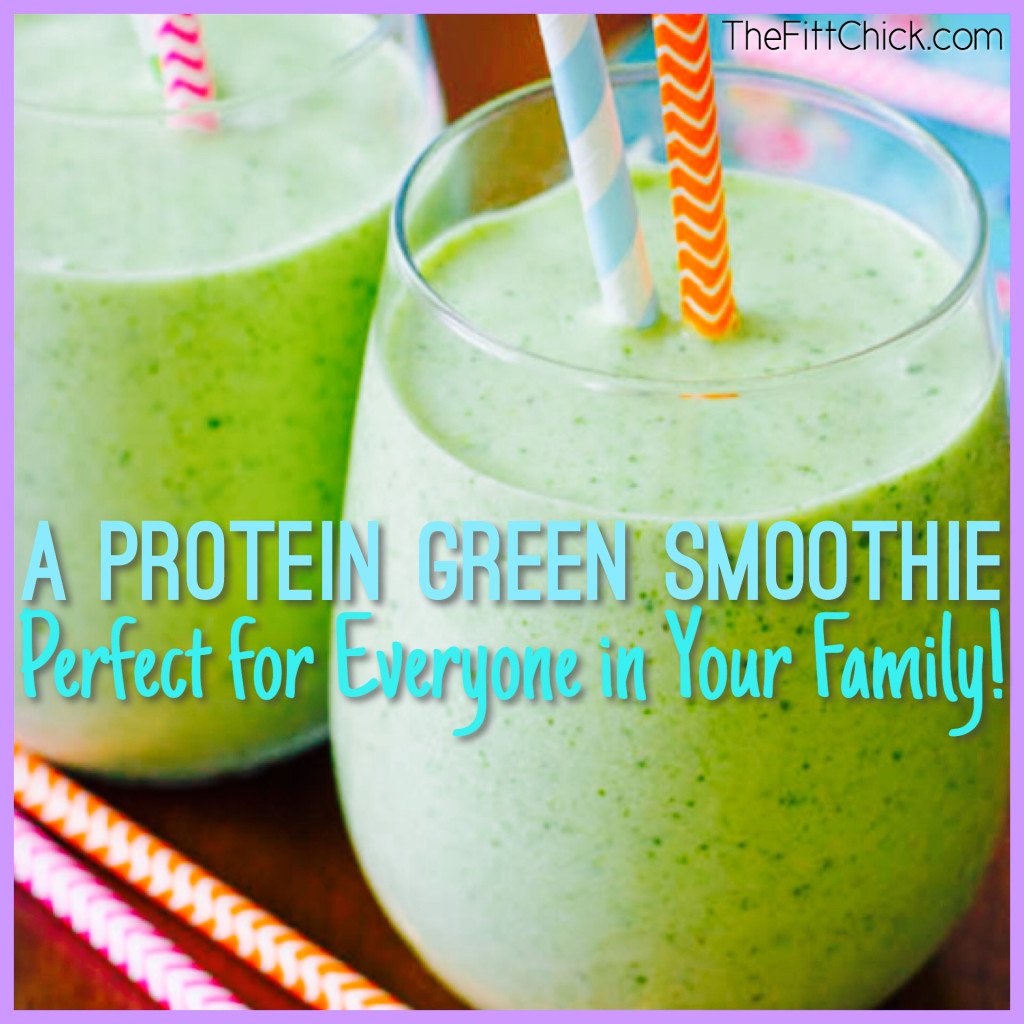 Get in Your Greens with this Protein Smoothie!  TheFittChick