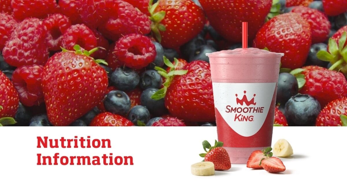 Gladiator Smoothie King Nutrition Facts