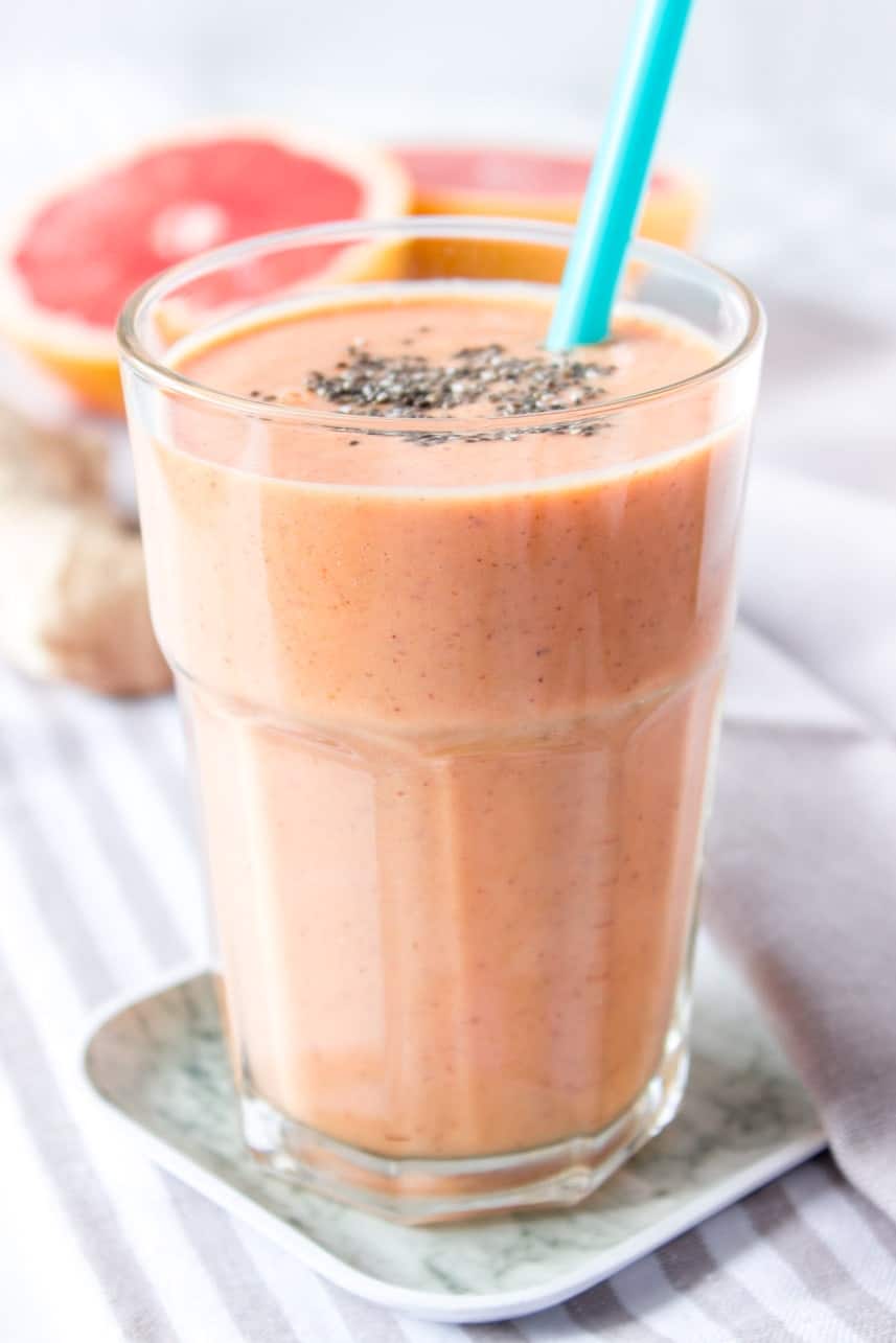 Grapefruit Ginger Smoothie for Weight Loss