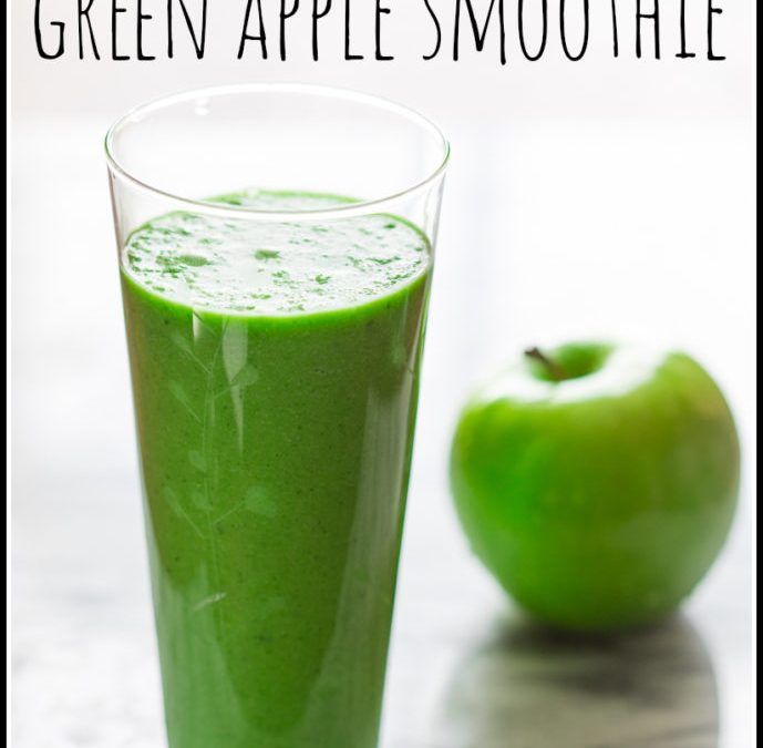 green apple smoothie {vegan, paleo and gluten
