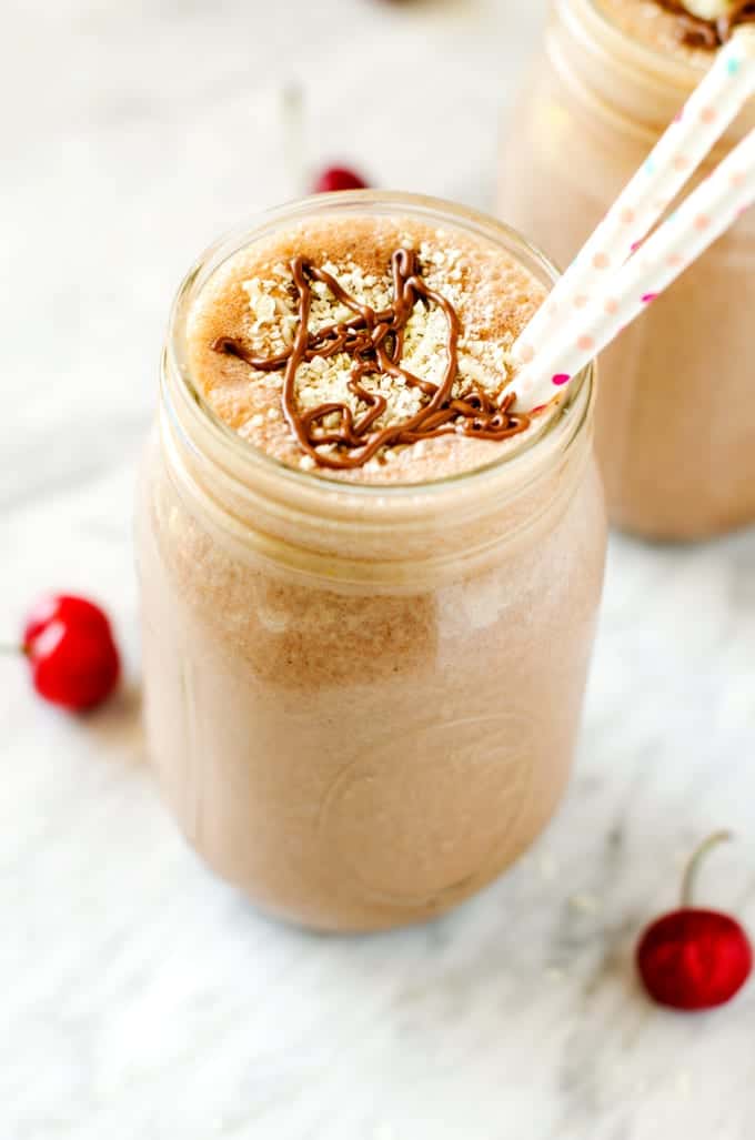 Healthy Chocolate Peanut Butter Smoothie Without Banana