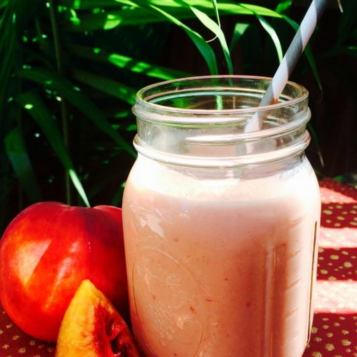 Honey Peach Smoothie Recipe Beverages with almond milk ...
