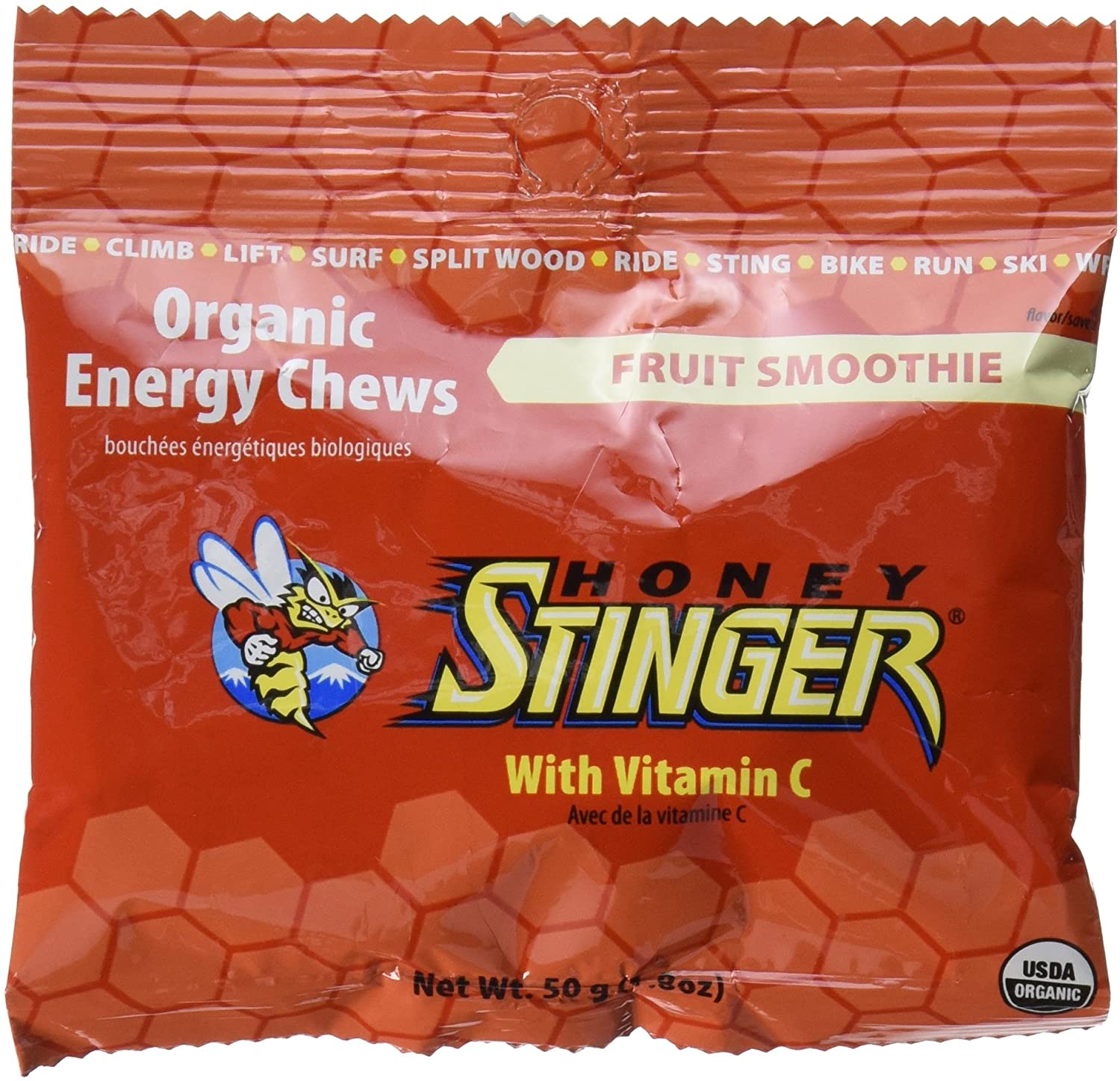Honey Stinger Organic Energy Chews, Fruit Smoothie, 1.8