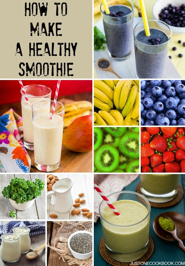How To Make Healthy Smoothies  Just One Cookbook