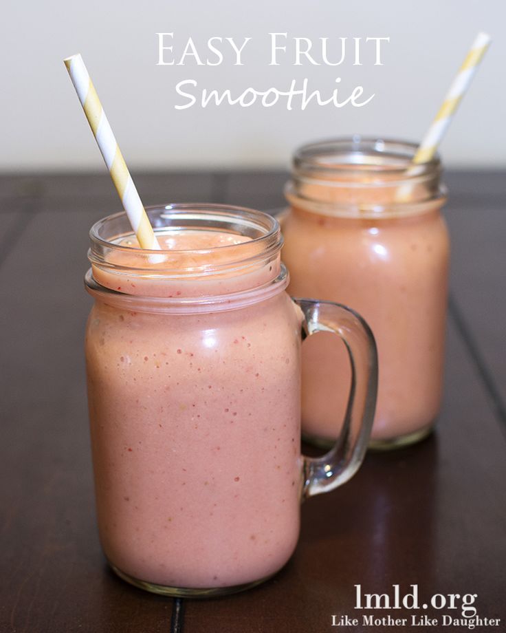 How to Make the easiest Fruit Smoothies. So yummy!
