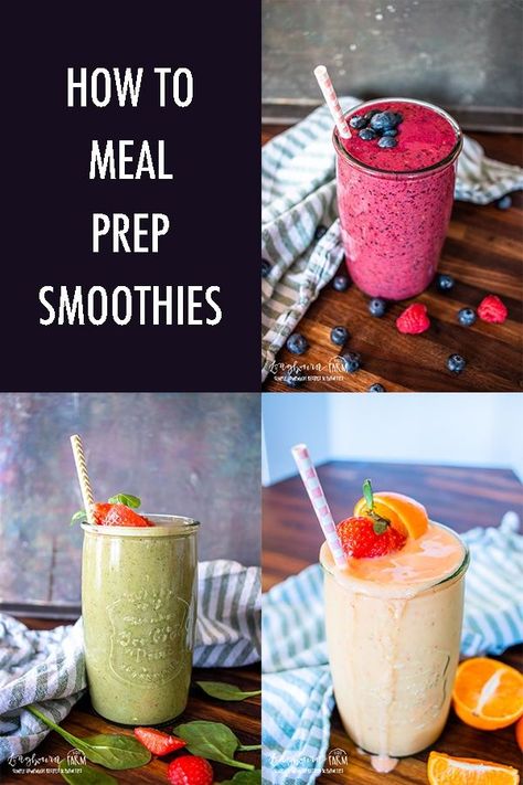 How to Meal Prep Smoothies