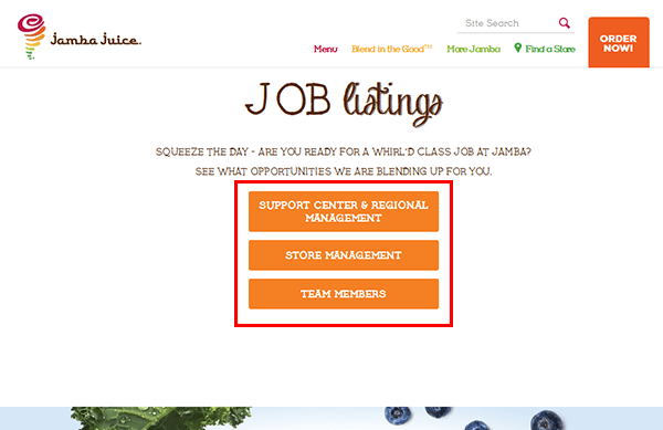 Jamba Juice Job Application