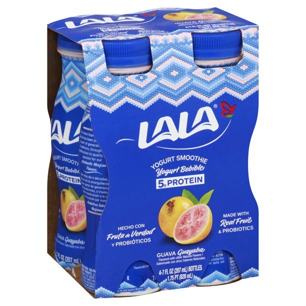 LALA Probiotic Yogurt Smoothie, Guava, 7oz (pack of 4 ...