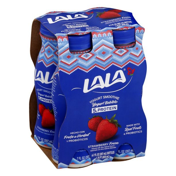LALA Wild Strawberry Probiotic Yogurt Drink, 7 oz Bottles (Pack of 4 ...