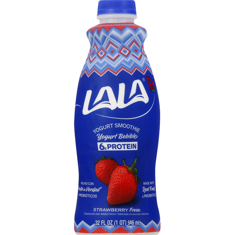 Lala Wild Strawberry Yogurt Smoothie with Probiotics