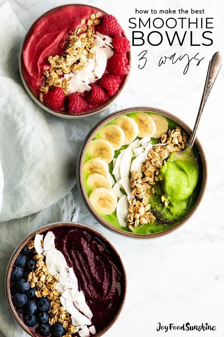 Learn how to make the BEST smoothie bowl with 5 ingredients in 5 ...