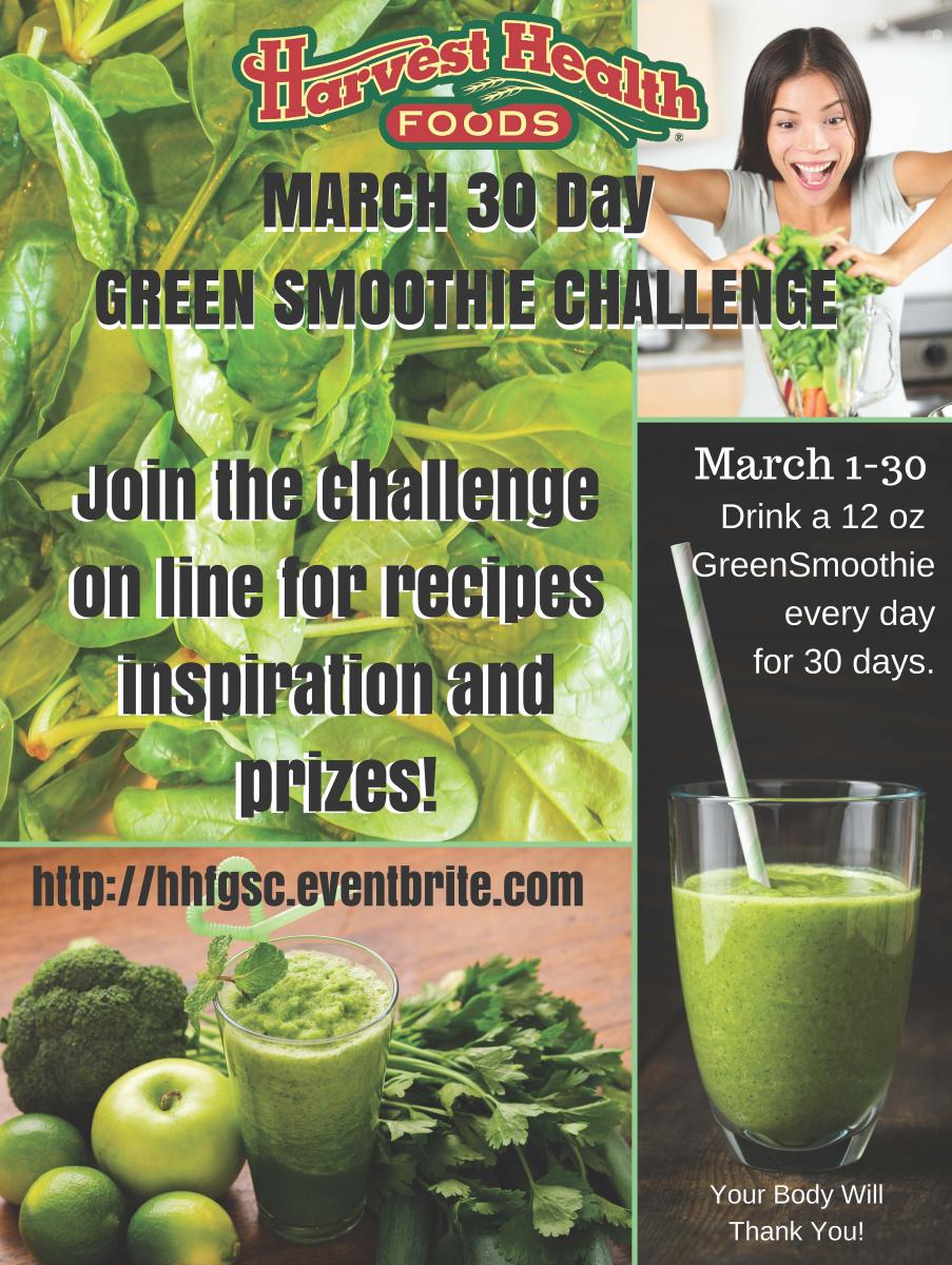 March Green Smoothie 30 Day Challenge