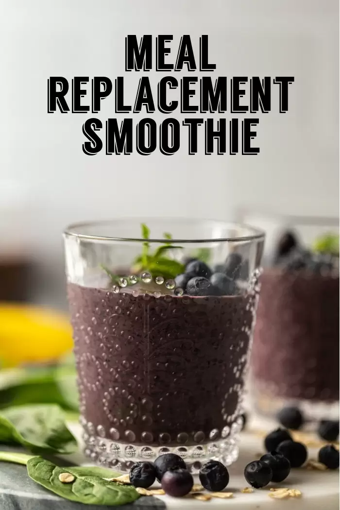 Meal Replacement Blueberry Smoothie