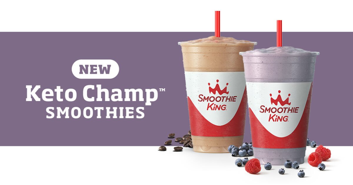 New Keto Champ Smoothies from Smoothie King