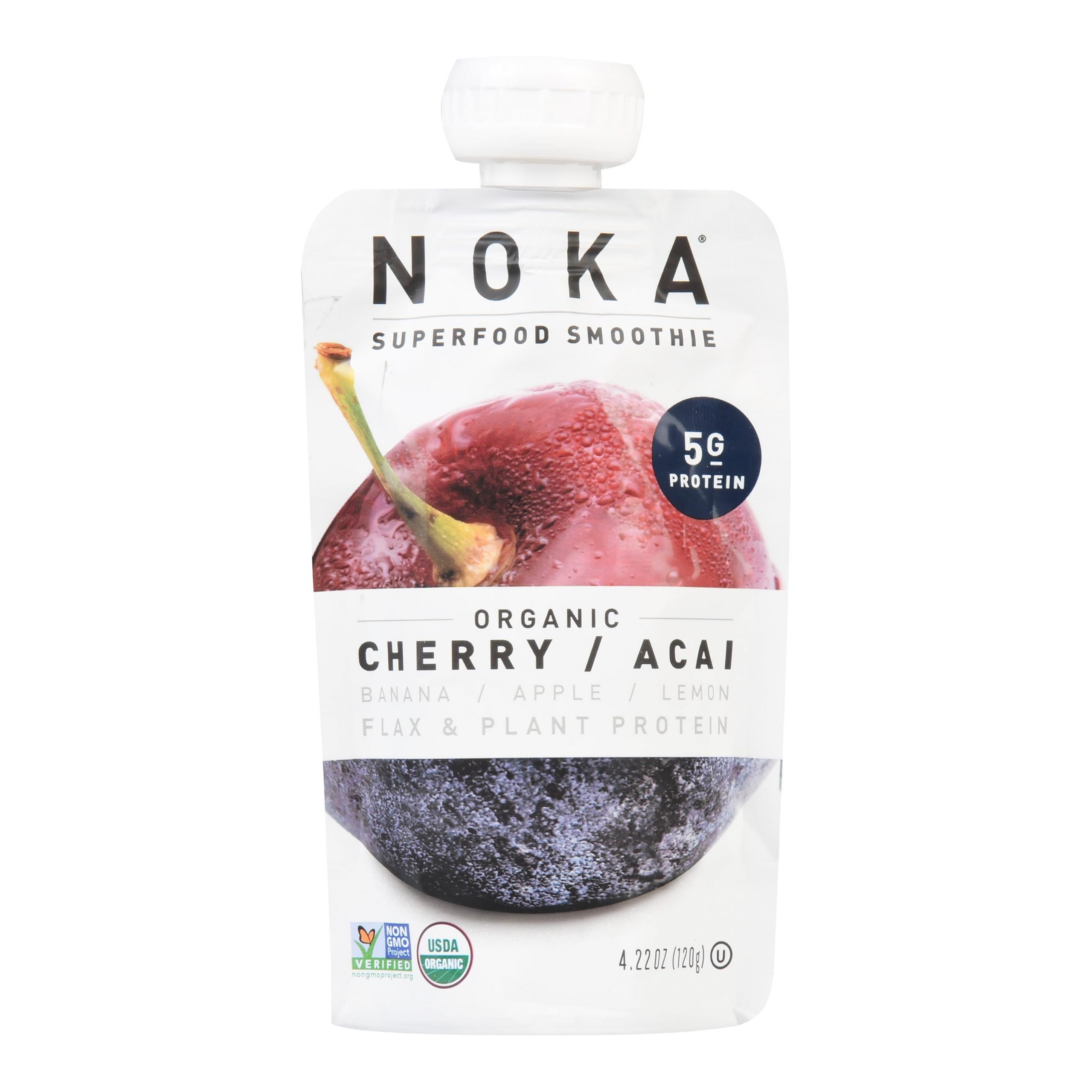 NOKA Superfood Smoothie Organic Cherry/Acai, 4.22 oz