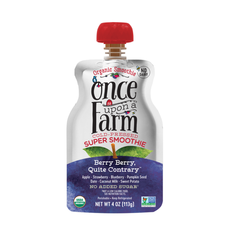 Once Upon a Farm Smoothie, Super, Organic, Berry Berry ...