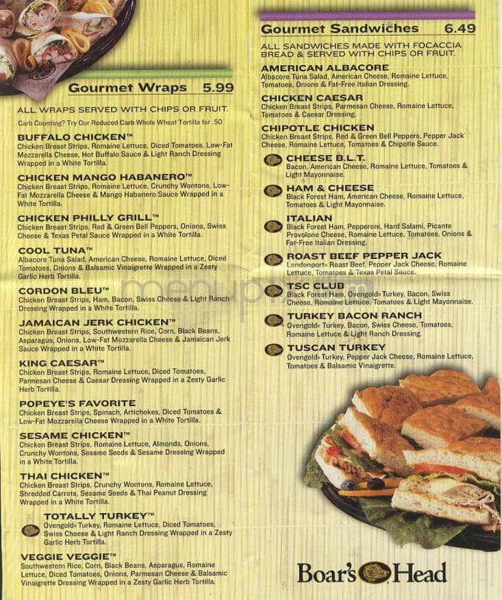 Online Menu of Tropical Smoothie Cafe, Greenville, NC