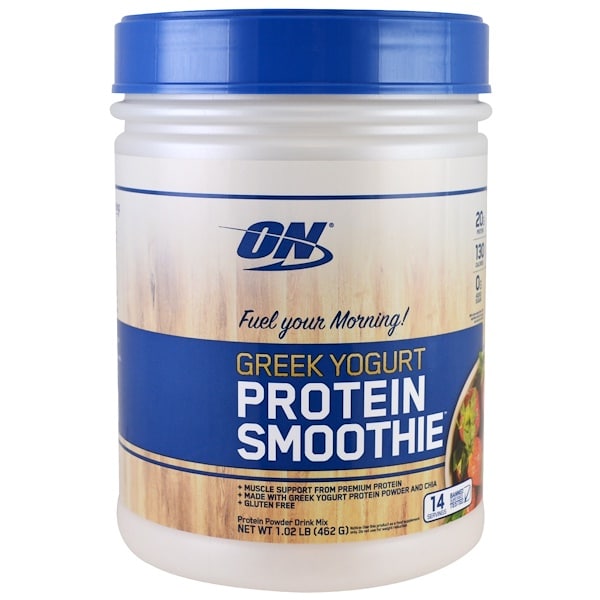Optimum Nutrition, Greek Yogurt, Protein Smoothie, Strawberry , 1.02 lb ...