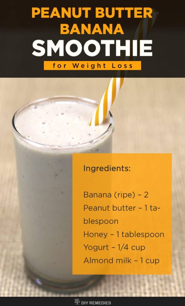 Peanut Butter Banana Smoothie for Weight Loss