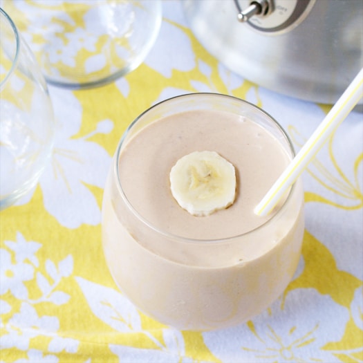 Peanut Butter Chocolate Banana Smoothie