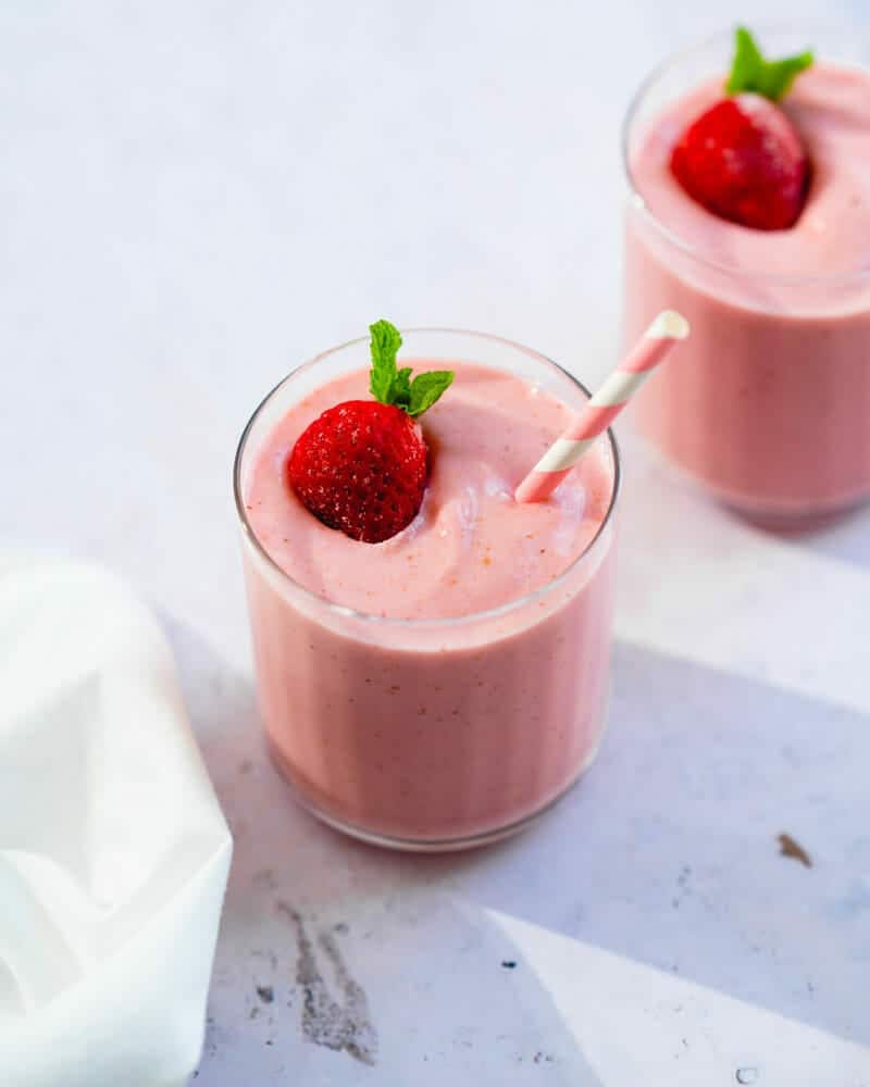 Perfect Strawberry Smoothie (Best Flavor &  Texture!)  A Couple Cooks