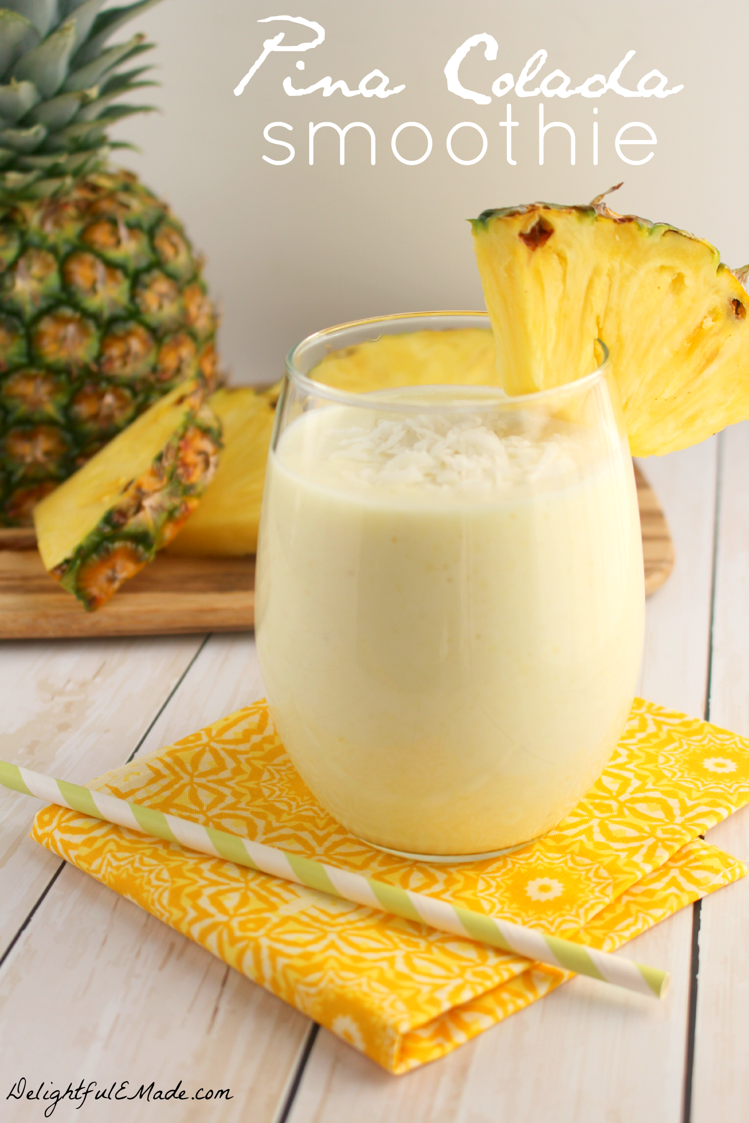 Pina Colada Smoothie Two Ways: Breakfast or Cocktail ...