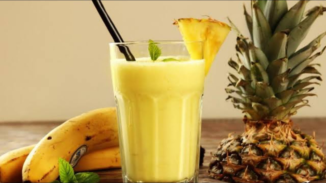 Pineapple Banana Smoothie Recipe in Tamil