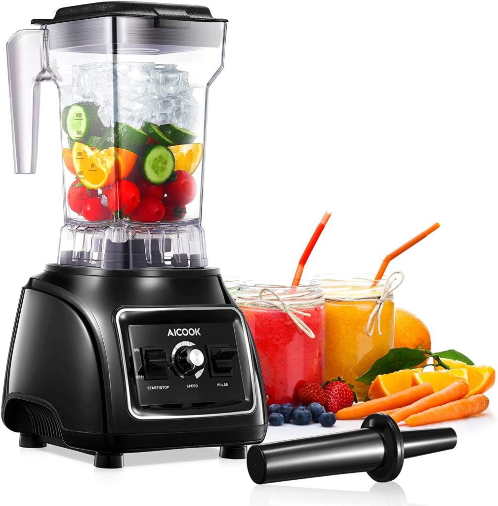 Professional Countertop Blender, AICOOK 1800W Smoothie ...
