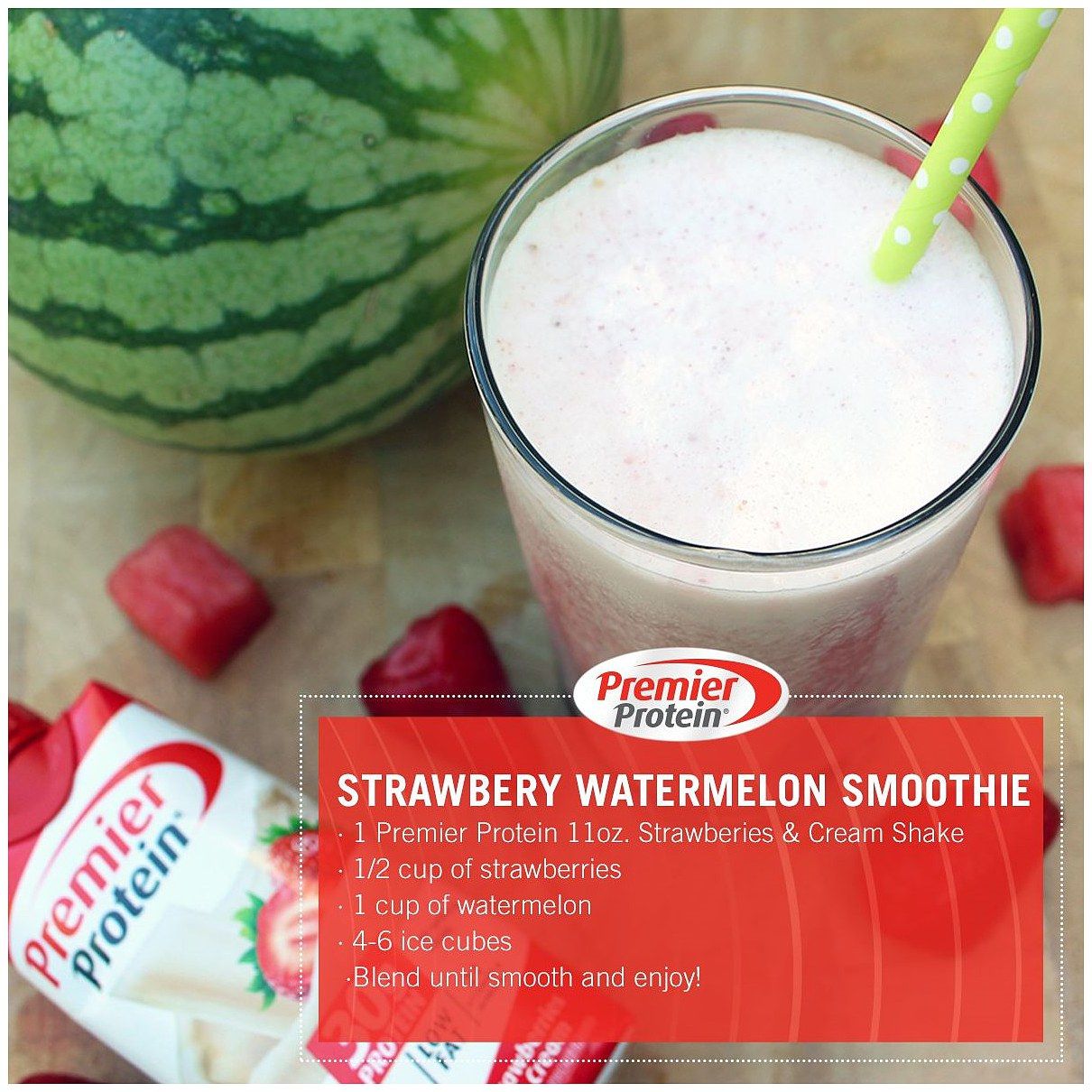 Quench your thirst with our refreshing Strawberry Watermelon smoothie ...