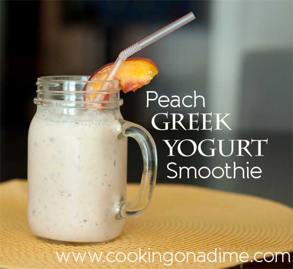 Quick and Easy Peach Greek Yogurt Smoothie