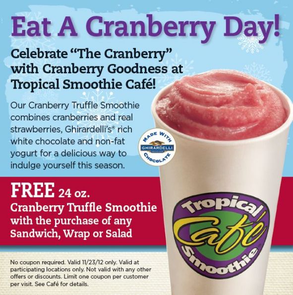 Refuel on Black Friday with Tropical Smoothie Cafe