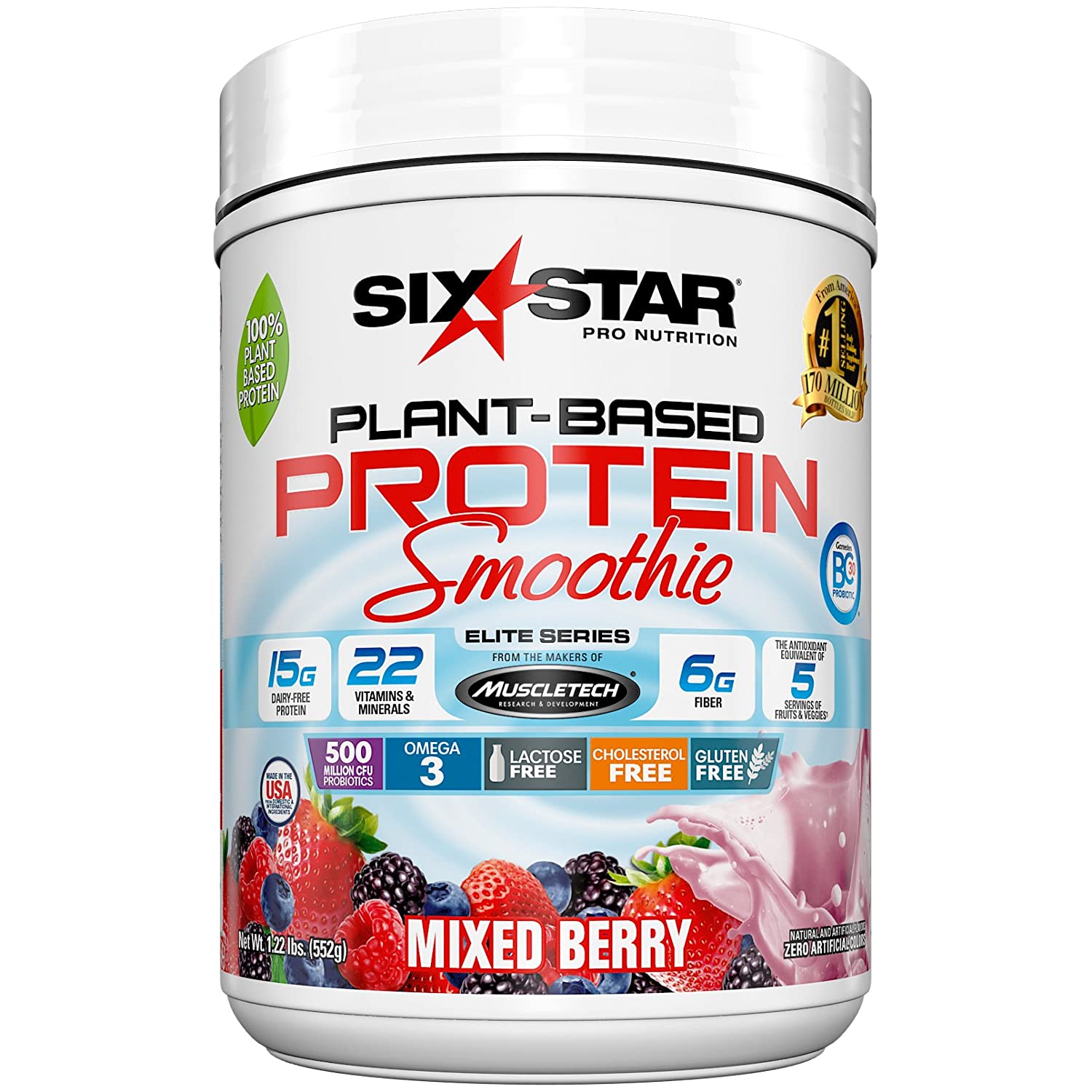 Six Star Plant Based Protein Smoothie, Plant Protein ...