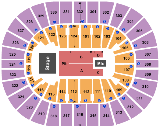 Smoothie King Center Seating Chart &  Maps