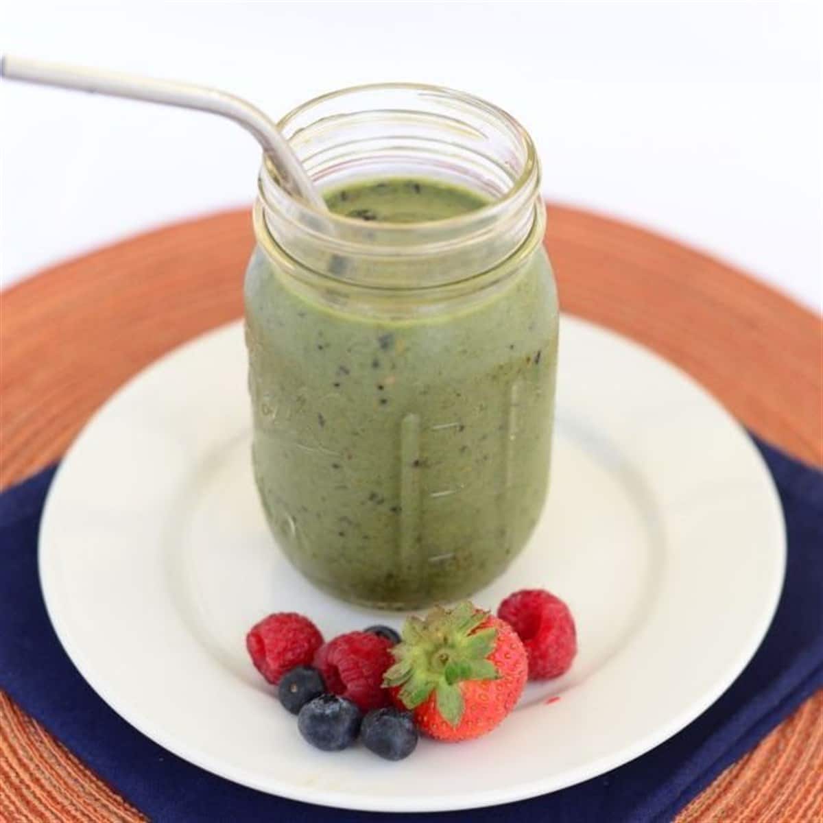 Spinach Berry Protein Smoothie