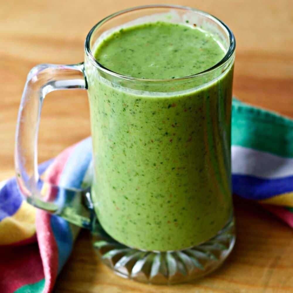 Spring Green Smoothie add healthy nutrients and protein to this low cal ...