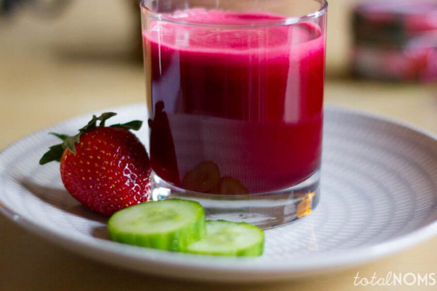 Strawberry, Cucumber, Beet Smoothie for Weight Loss